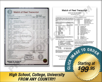 Fake Transcripts - Fake College Transcripts, Fake High School Transcripts, Fake University Transcripts, Fake International Transcripts